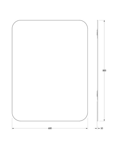 Зеркало 60х80 см Evoform Primary BY 0128