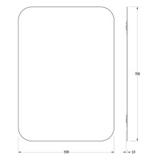Зеркало 50х70 см Evoform Primary BY 0127
