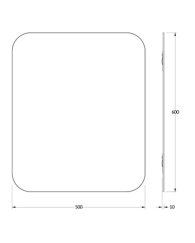 Зеркало 50х60 см Evoform Primary BY 0126