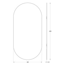 Зеркало 60х120 см Evoform Primary BY 0123