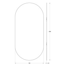 Зеркало 50х100 см Evoform Primary BY 0122