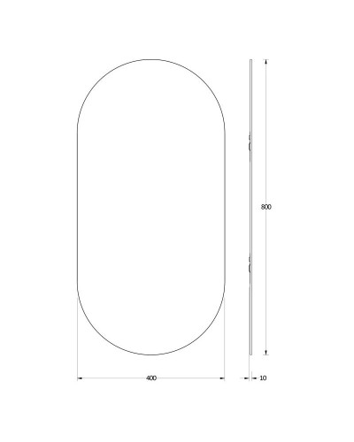 Зеркало 40х80 см Evoform Primary BY 0121