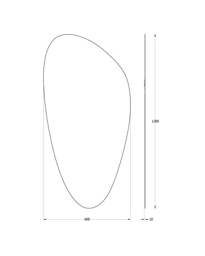 Зеркало 60х120 см Evoform Primary BY 0119