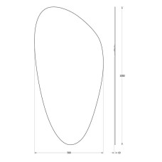 Зеркало 50х100 см Evoform Primary BY 0118