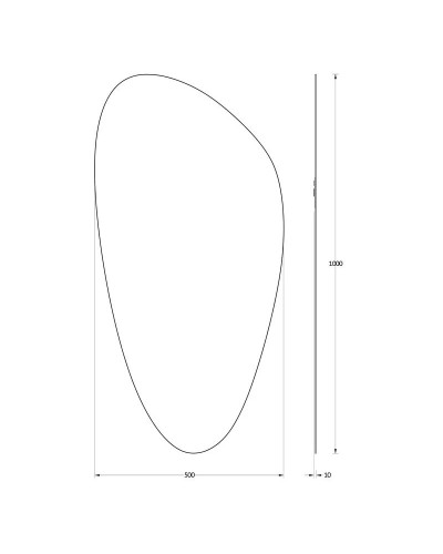 Зеркало 50х100 см Evoform Primary BY 0118