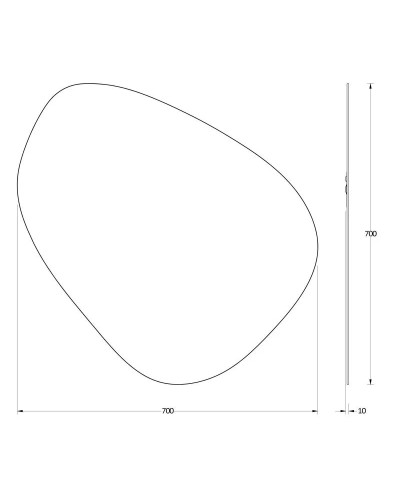 Зеркало 70х70 см Evoform Primary BY 0115