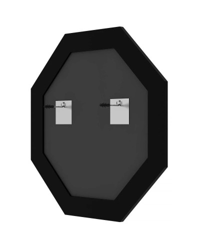 Зеркало 69х69 см белая кожа с хромом Evoform Octagon BY 7447