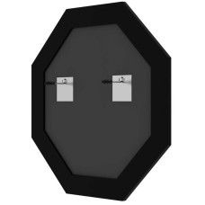 Зеркало 59х59 см белая кожа с хромом Evoform Octagon BY 7446