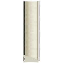 Зеркало 74х74 см белая кожа с хромом Evoform Octagon BY 7441