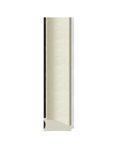 Зеркало 64х64 см белая кожа с хромом Evoform Octagon BY 7440