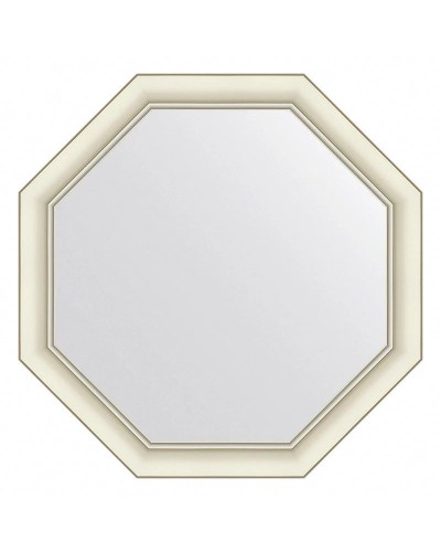 Зеркало 66х66 см белый с серебром Evoform Octagon BY 7438