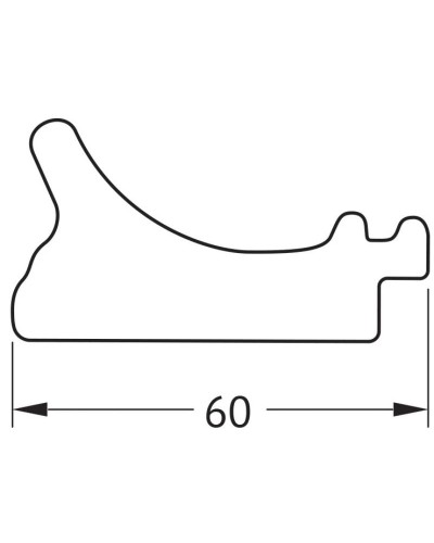 Зеркало 71х91 см белый с серебром Evoform Octagon BY 7436