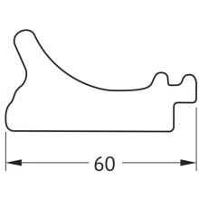 Зеркало 51х51 см белый с серебром Evoform Octagon BY 7430