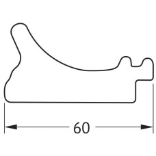 Зеркало 51х51 см белый с серебром Evoform Octagon BY 7430