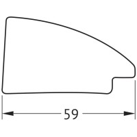 Зеркало 70х90 см брашированное серебро Evoform Octagon BY 7427