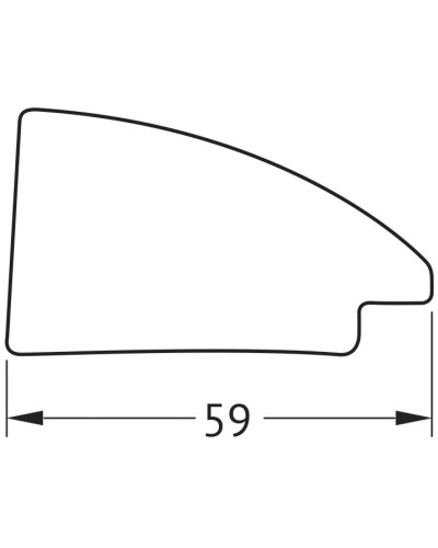 Зеркало 60х60 см брашированное серебро Evoform Octagon BY 7422