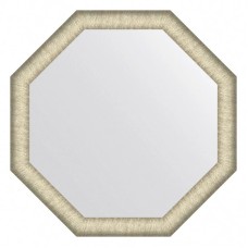 Зеркало 50х50 см брашированное серебро Evoform Octagon BY 7421