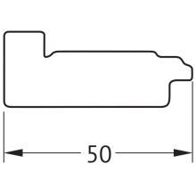 Зеркало 49х49 см состаренное дерево Evoform Octagon BY 7412