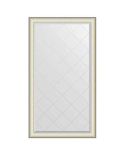 Зеркало 94х169 см белая кожа с хромом Evoform Exclusive-G BY 4574