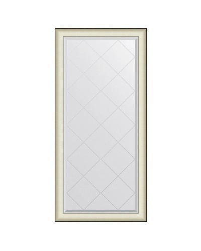 Зеркало 74х157 см белая кожа с хромом Evoform Exclusive-G BY 4571