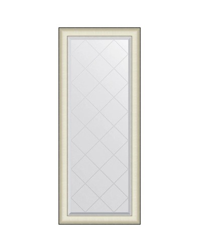 Зеркало 64х154 см белая кожа с хромом Evoform Exclusive-G BY 4568