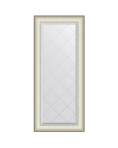 Зеркало 54х124 см белая кожа с хромом Evoform Exclusive-G BY 4566