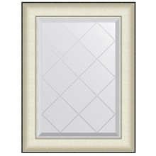 Зеркало 54х72 см белая кожа с хромом Evoform Exclusive-G BY 4565