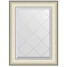 Зеркало 54х72 см белая кожа с хромом Evoform Exclusive-G BY 4565