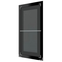 Зеркало напольное 79х200 см белая кожа с хромом Evoform Exclusive-G floor BY 6393