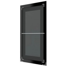 Зеркало напольное 79х200 см белая кожа с хромом Evoform Exclusive floor BY 6191