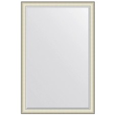 Зеркало 114х174 см белая кожа с хромом Evoform Exclusive BY 7458