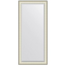 Зеркало 74х164 см белая кожа с хромом Evoform Exclusive BY 7457