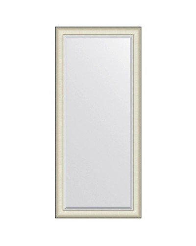 Зеркало 74х164 см белая кожа с хромом Evoform Exclusive BY 7457