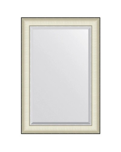 Зеркало 64х94 см белая кожа с хромом Evoform Exclusive BY 7451