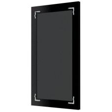 Зеркало 54х74 см белая кожа с хромом Evoform Exclusive BY 7449