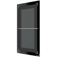 Зеркало напольное 109х200 см белая кожа с хромом Evoform Definite floor BY 6042