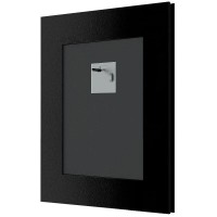 Зеркало 44х54 см белая кожа с хромом Evoform Exclusive BY 7448