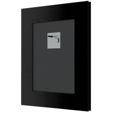 Зеркало 44х54 см белая кожа с хромом Evoform Exclusive BY 7448