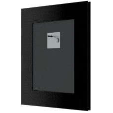 Зеркало 44х54 см белая кожа с хромом Evoform Exclusive BY 7448