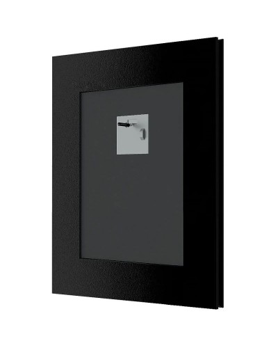 Зеркало 44х54 см белая кожа с хромом Evoform Exclusive BY 7448