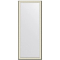 Зеркало напольное 79х200 см белая кожа с хромом Evoform Definite floor BY 6041