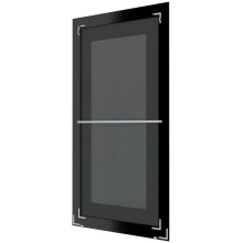 Зеркало напольное 79х200 см белая кожа с хромом Evoform Definite floor BY 6041