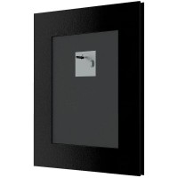 Зеркало 44х54 см белая кожа с хромом Evoform Definite BY 7636