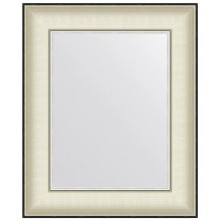 Зеркало 44х54 см белая кожа с хромом Evoform Definite BY 7636