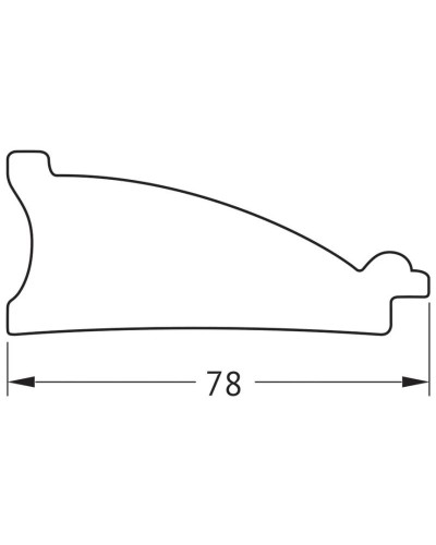 Зеркало 78х158 см белая кожа с хромом Evoform Definite BY 7635