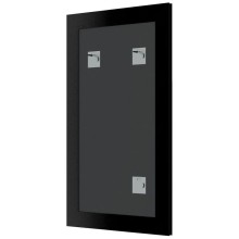 Зеркало 78х98 см белая кожа с хромом Evoform Definite BY 7633