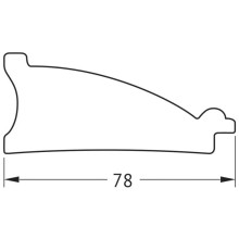 Зеркало 78х98 см белая кожа с хромом Evoform Definite BY 7633