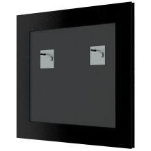 Зеркало 78х78 см белая кожа с хромом Evoform Definite BY 7632