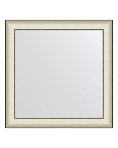 Зеркало 78х78 см белая кожа с хромом Evoform Definite BY 7632