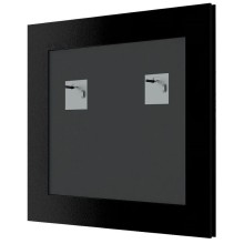 Зеркало 68х68 см белая кожа с хромом Evoform Definite BY 7629